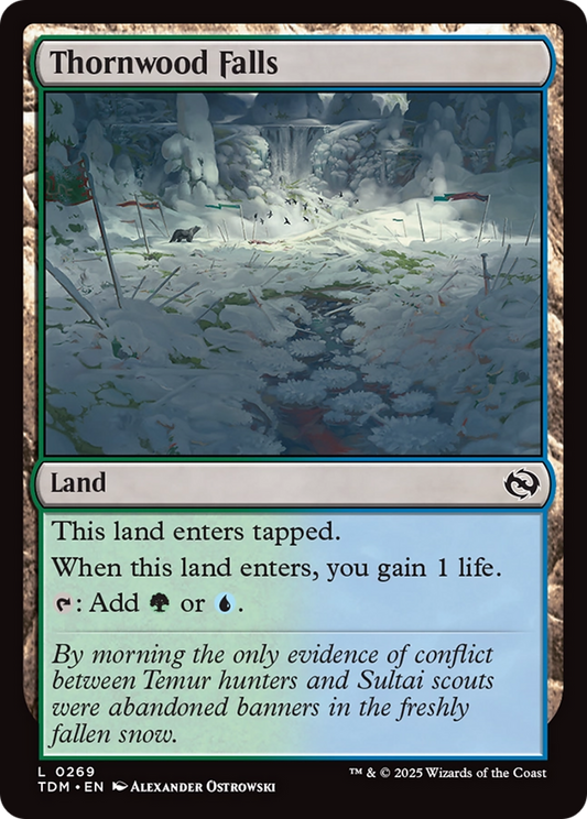 Thornwood Falls [Tarkir: Dragonstorm] [Foil]