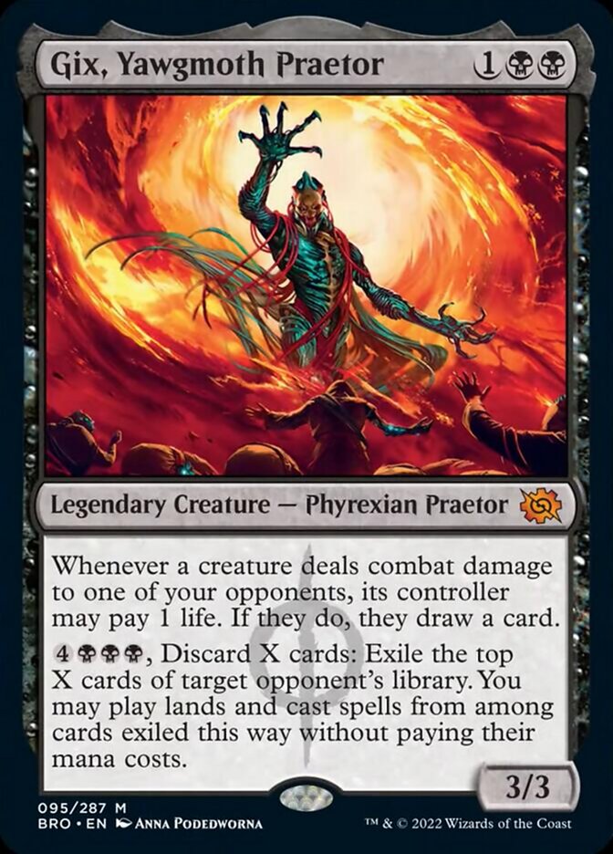 Gix, Yawgmoth Praetor [The Brothers' War] [Foil]