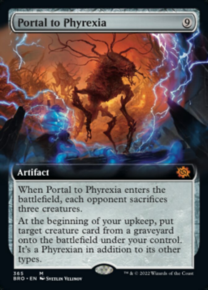 Portal to Phyrexia (Extended Art) [The Brothers' War] [Foil]