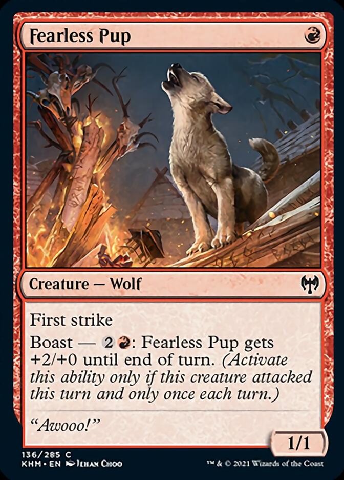 Fearless Pup [Kaldheim] [Foil]