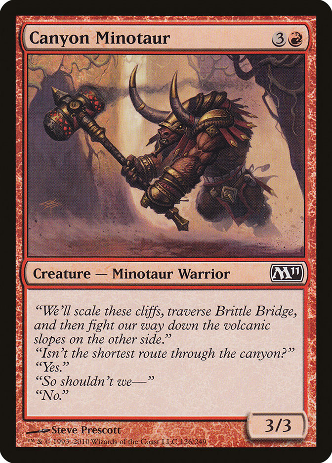 Canyon Minotaur [Core Set 2011]