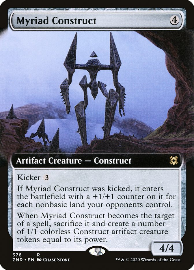 Myriad Construct (Extended Art) [Zendikar Rising] [Foil]