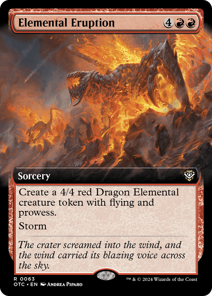 Elemental Eruption (Extended Art) [Outlaws of Thunder Junction Commander] [Foil]
