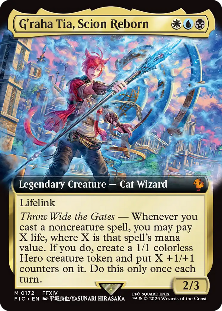G'raha Tia, Scion Reborn (Extended Art) [FINAL FANTASY Commander] [Foil]