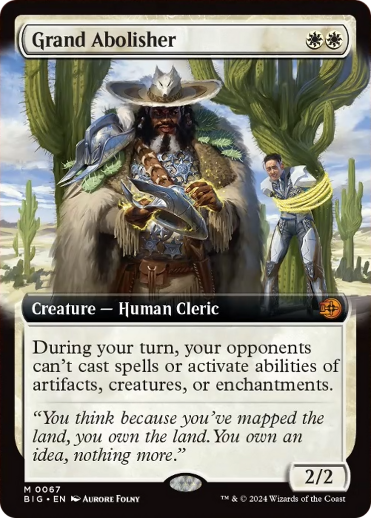 Grand Abolisher (Extended Art) [Outlaws of Thunder Junction: The Big Score] [Foil]