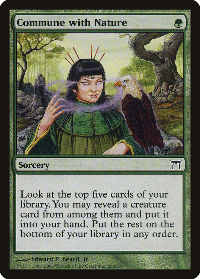 Commune with Nature [Champions of Kamigawa] [Foil]