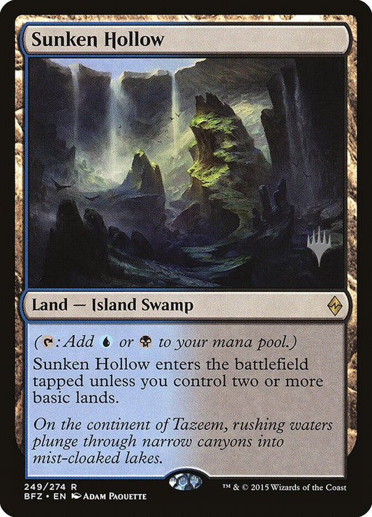 Sunken Hollow [Battle for Zendikar Promos] [Foil]