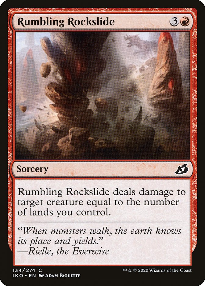 Rumbling Rockslide [Ikoria: Lair of Behemoths] [Foil]