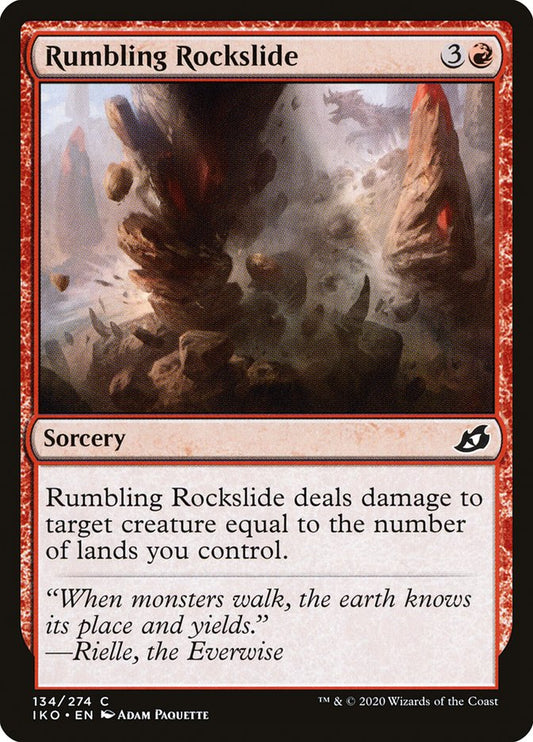 Rumbling Rockslide [Ikoria: Lair of Behemoths] [Foil]