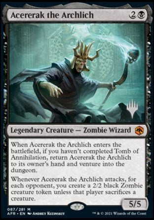 Acererak the Archlich (Promo Pack) [Dungeons & Dragons: Adventures in the Forgotten Realms Promos] [Foil]