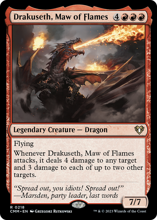 Drakuseth, Maw of Flames [Commander Masters] [Foil]