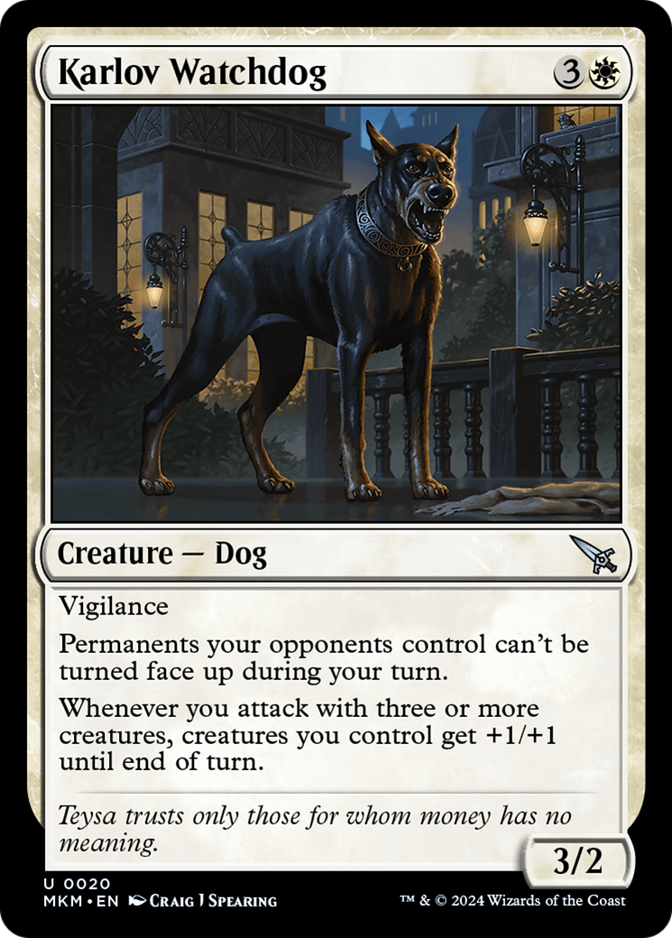 Karlov Watchdog [Murders at Karlov Manor] [Foil]