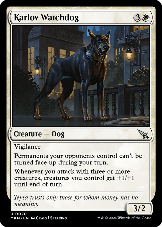 Karlov Watchdog [Murders at Karlov Manor] [Foil]