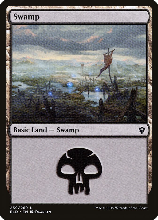 Swamp (259) [Throne of Eldraine] [Foil]