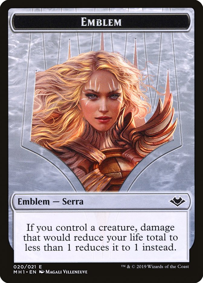 Serra the Benevolent Emblem [Modern Horizons Tokens] [Foil]