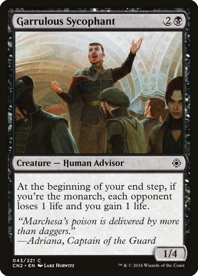 Garrulous Sycophant [Conspiracy: Take the Crown] [Foil]