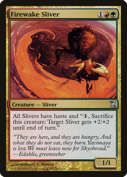 Firewake Sliver [Time Spiral] [Foil]