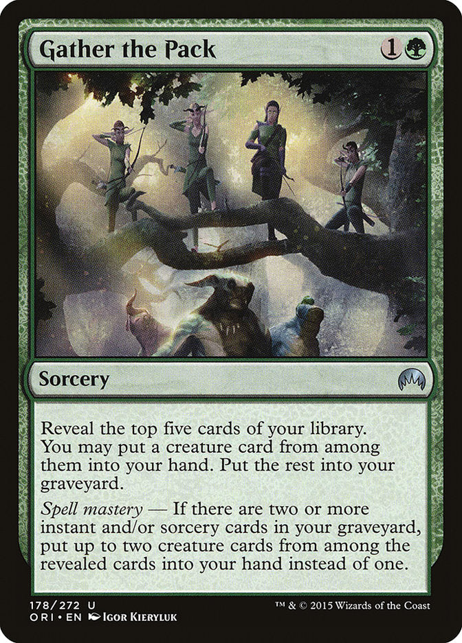 Gather the Pack [Magic Origins] [Foil]