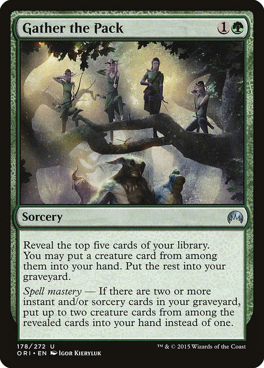 Gather the Pack [Magic Origins] [Foil]