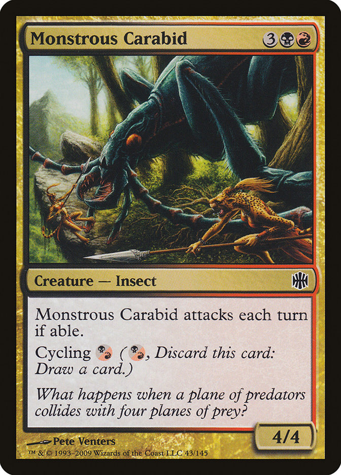 Monstrous Carabid [Alara Reborn] [Foil]
