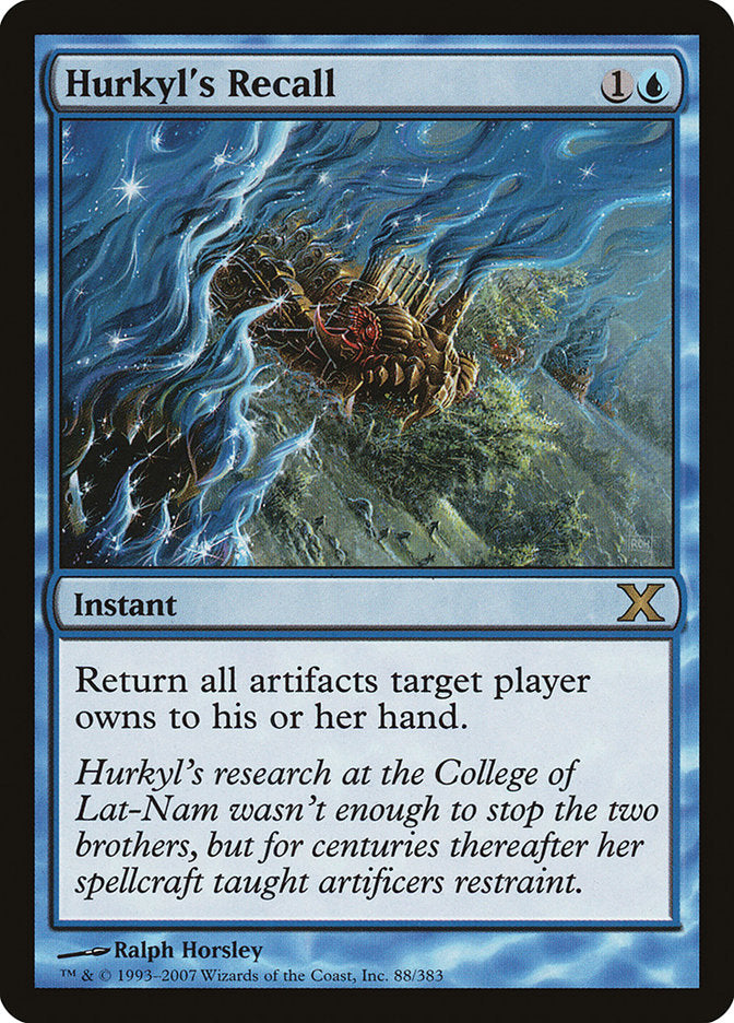 Hurkyl's Recall [Tenth Edition] [Foil]