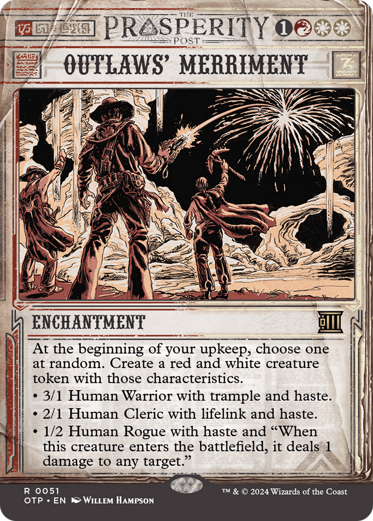 Outlaws' Merriment [Outlaws of Thunder Junction: Breaking News] [Foil]