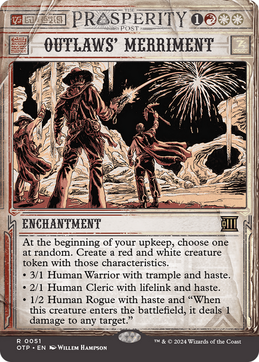 Outlaws' Merriment [Outlaws of Thunder Junction: Breaking News] [Foil]