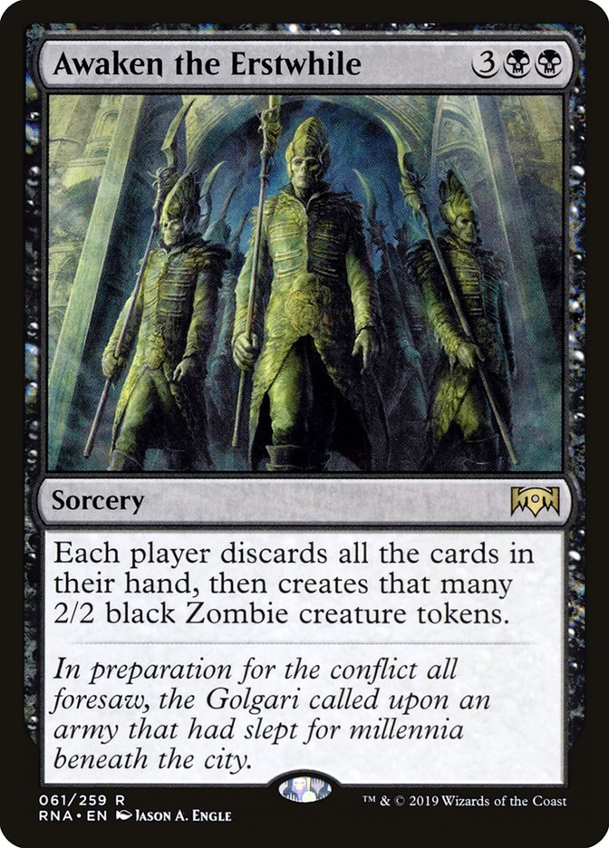 Awaken the Erstwhile [Ravnica Allegiance] [Foil]