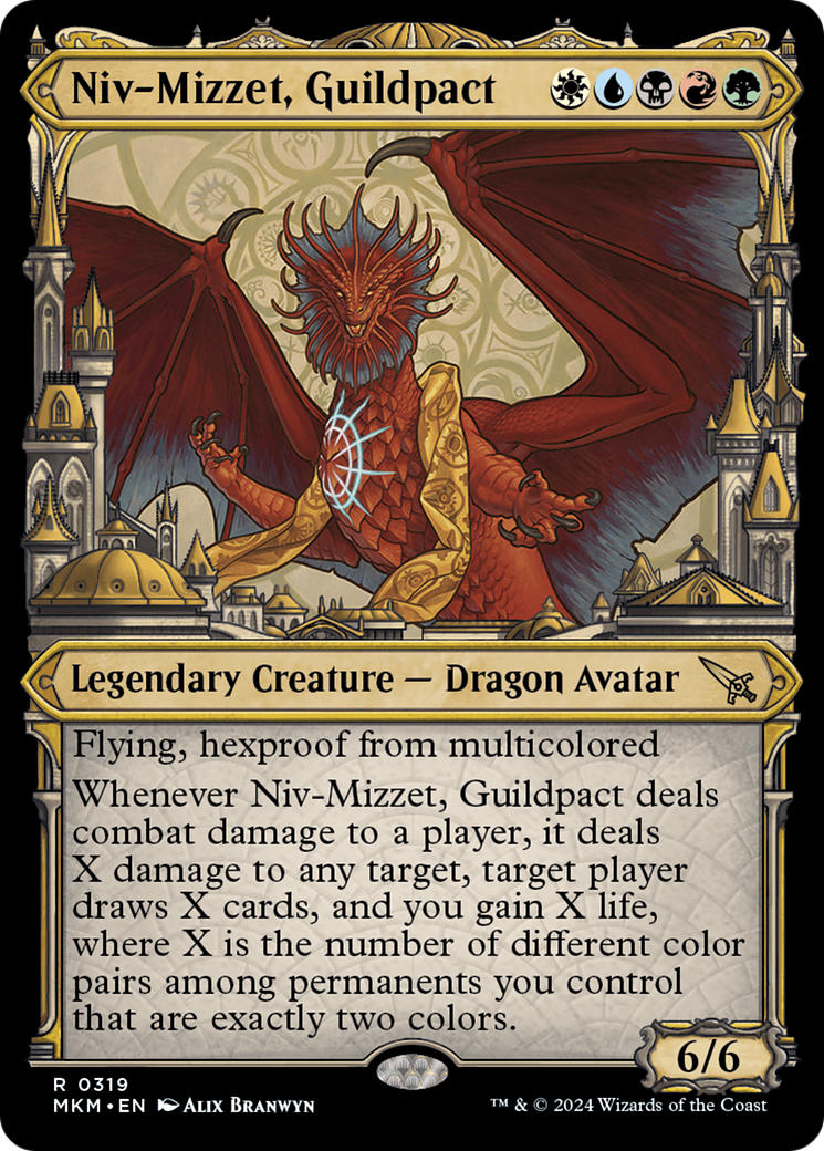 Niv-Mizzet, Guildpact (Showcase) (319) [Murders at Karlov Manor] [Foil]