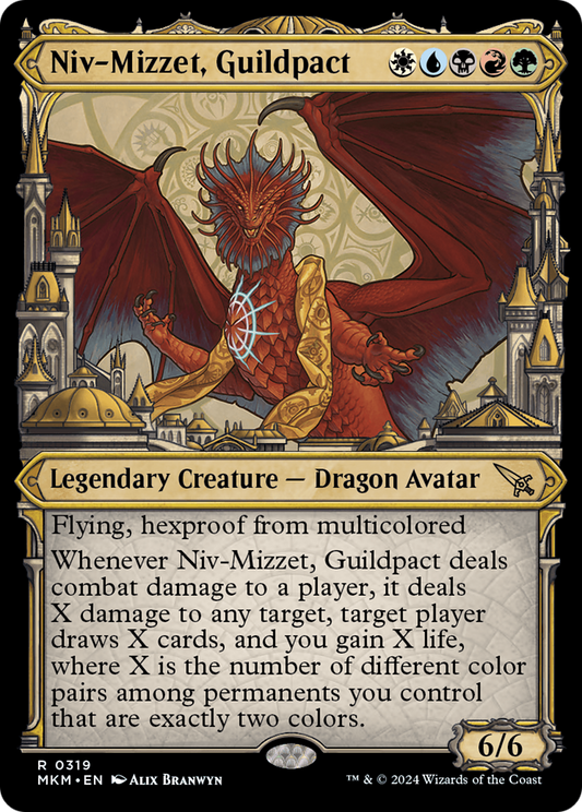 Niv-Mizzet, Guildpact (Showcase) (319) [Murders at Karlov Manor] [Foil]