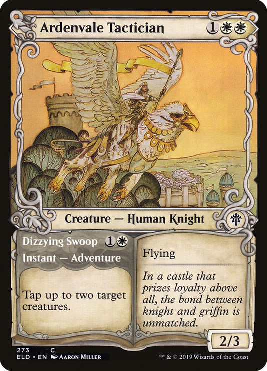 Ardenvale Tactician // Dizzying Swoop (Showcase) [Throne of Eldraine] [Foil]