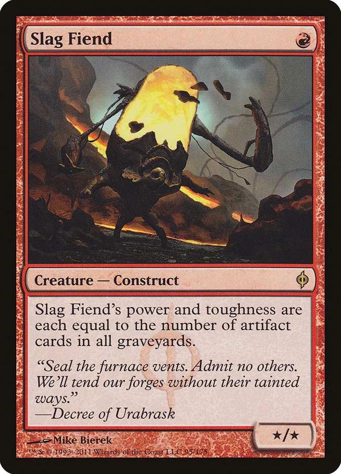 Slag Fiend [New Phyrexia] [Foil]