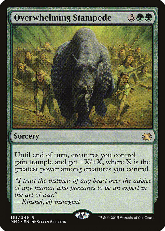 Overwhelming Stampede [Modern Masters 2015] [Foil]