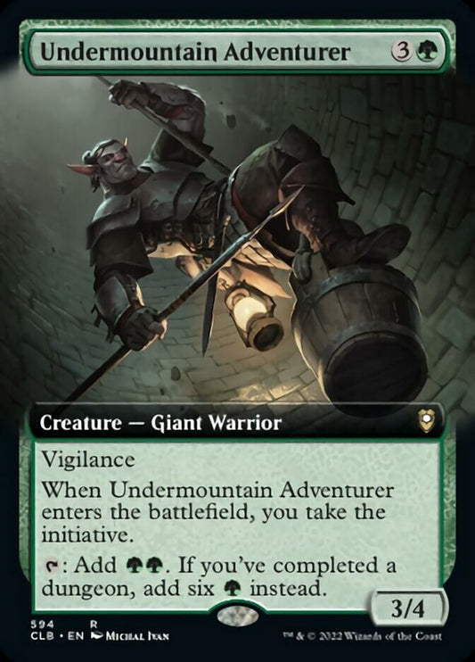 Undermountain Adventurer (Extended Art) [Commander Legends: Battle for Baldur's Gate] [Foil]
