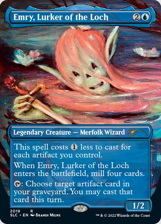 Emry, Lurker of the Loch (Borderless) [Secret Lair Countdown Kit] [Foil]