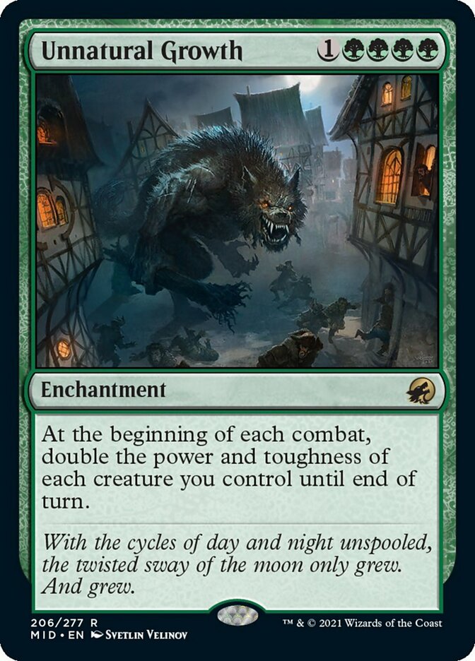 Unnatural Growth [Innistrad: Midnight Hunt] [Foil]