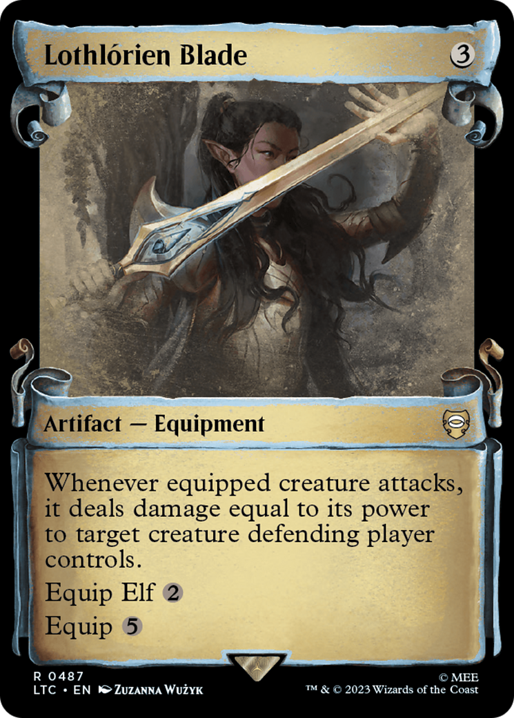 Lothlorien Blade [The Lord of the Rings: Tales of Middle-Earth Commander Showcase Scrolls] [Foil]