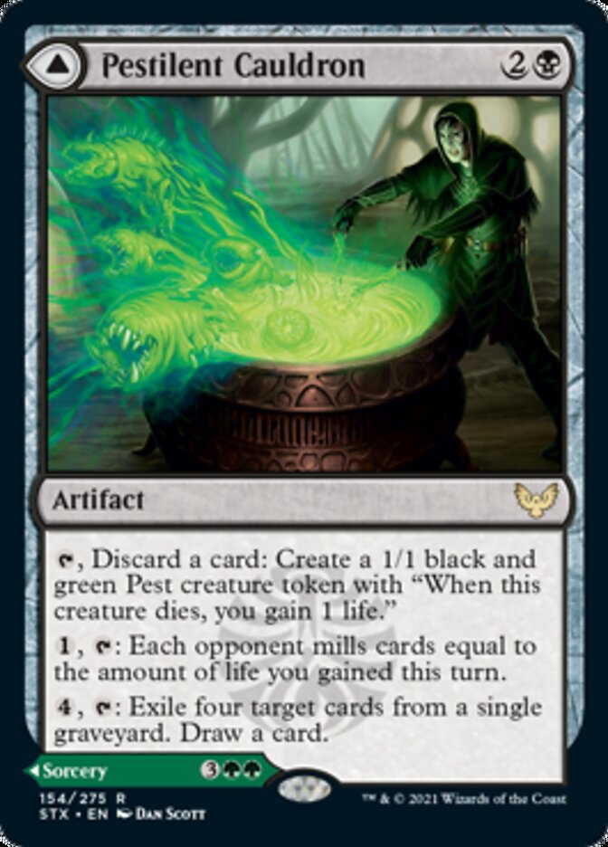 Pestilent Cauldron // Restorative Burst [Strixhaven: School of Mages] [Foil]