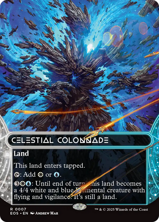 Celestial Colonnade (0007) (Borderless) [Edge of Eternities: Stellar Sights] [Foil]