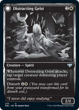 Distracting Geist // Clever Distraction [Innistrad: Double Feature] [Foil]