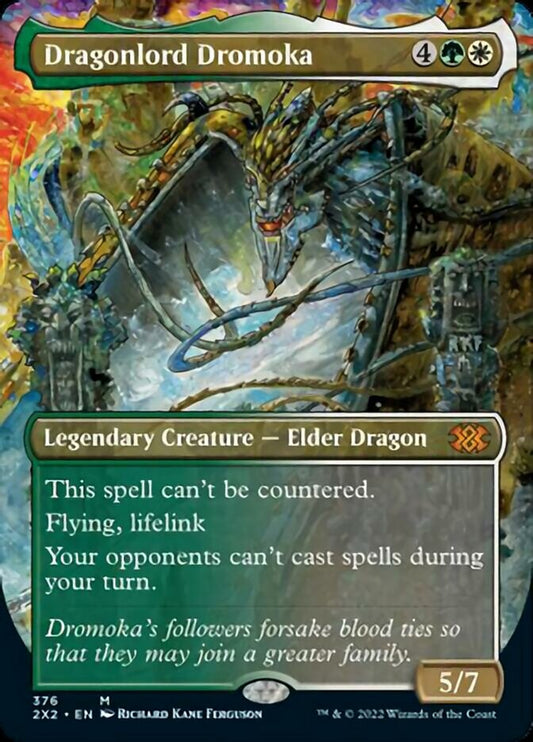 Dragonlord Dromoka (Borderless Alternate Art) [Double Masters 2022] [Foil]