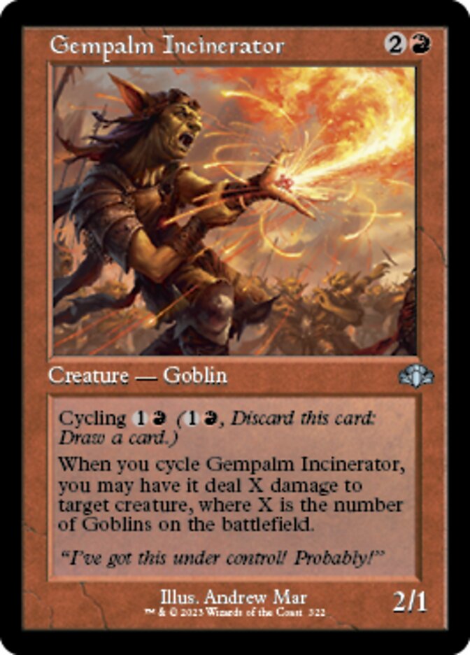 Gempalm Incinerator (Retro) [Dominaria Remastered] [Foil]