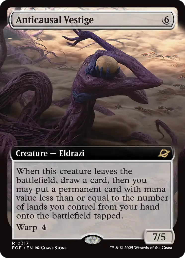 Anticausal Vestige (Extended Art) [Edge of Eternities] [Foil]