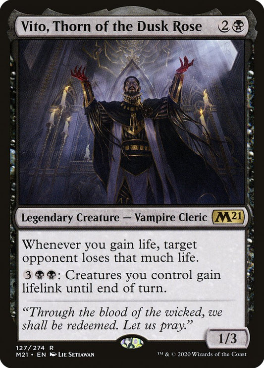 Vito, Thorn of the Dusk Rose [Core Set 2021] [Foil]