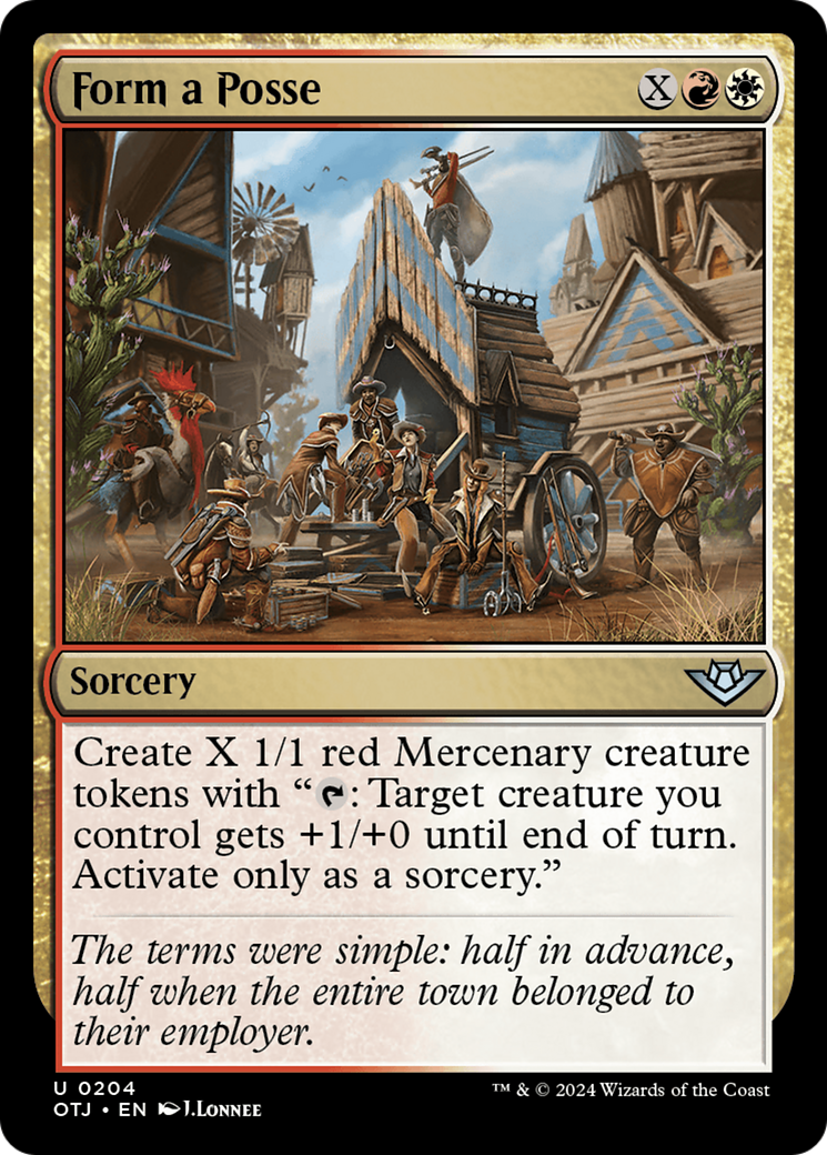 Form a Posse [Outlaws of Thunder Junction] [Foil]
