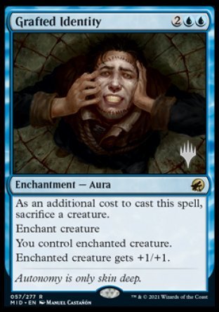 Grafted Identity (Promo Pack) [Innistrad: Midnight Hunt Promos] [Foil]