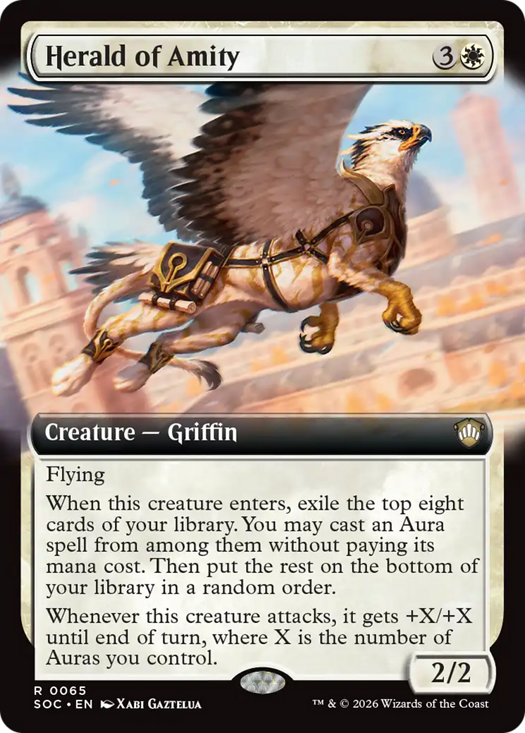 Herald of Amity (Extended Art) [Secrets of Strixhaven Commander] [Foil]