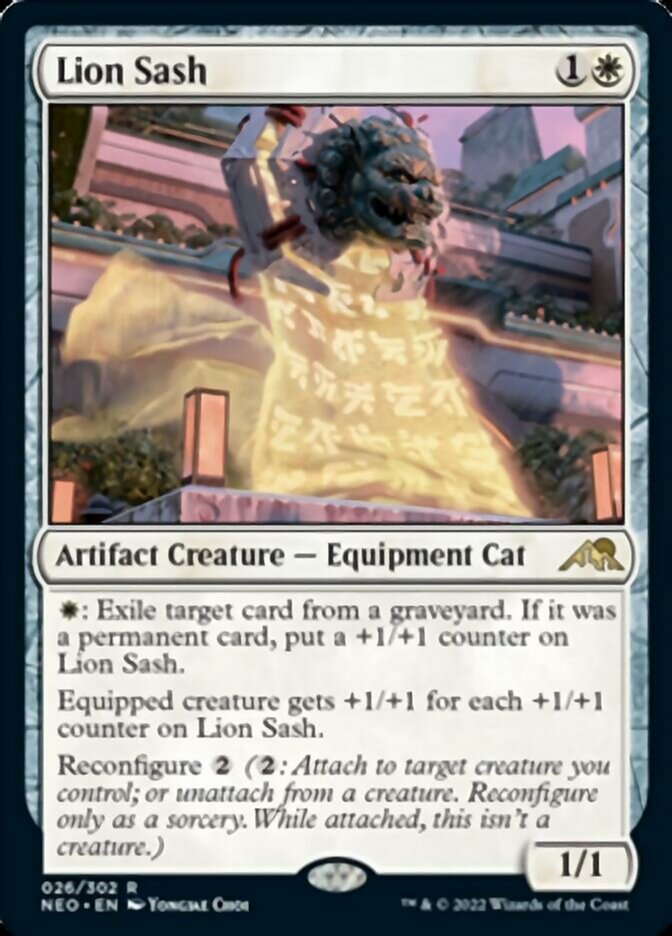 Lion Sash [Kamigawa: Neon Dynasty] [Foil]