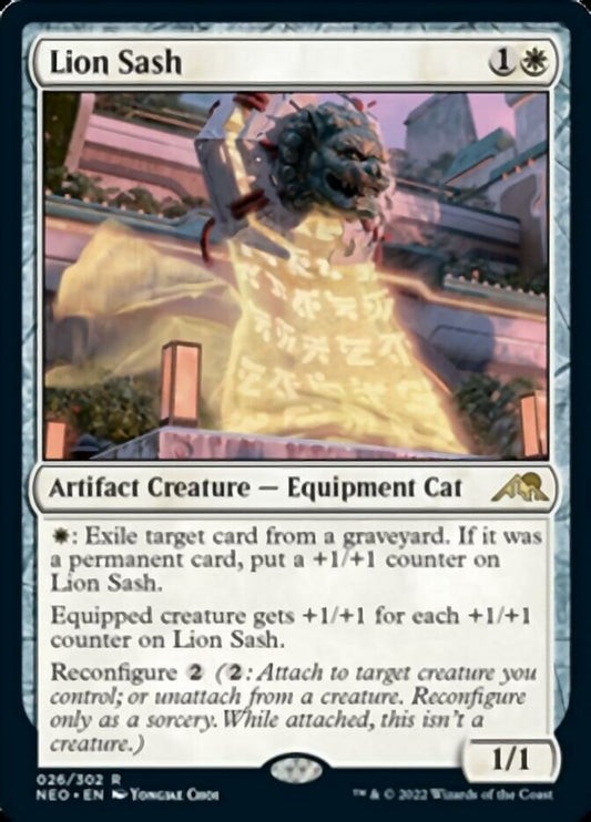 Lion Sash [Kamigawa: Neon Dynasty] [Foil]