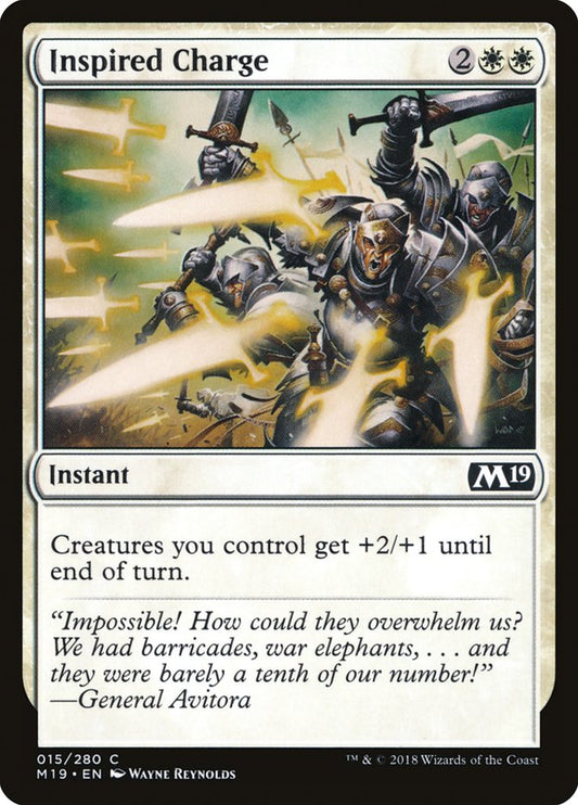 Inspired Charge [Core Set 2019] [Foil]